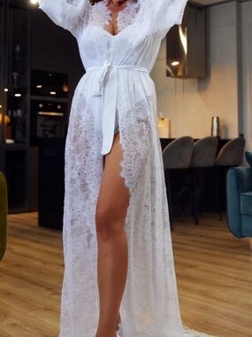 Lacy robe/beach coverup.